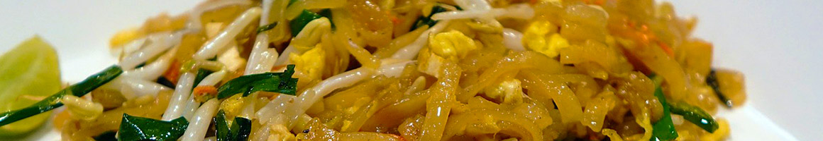 Eating Asian Fusion Thai at Siam Paragon restaurant in Evanston, IL.